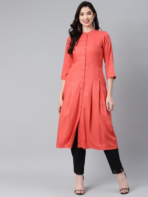 ayaany coral regular fit kurta