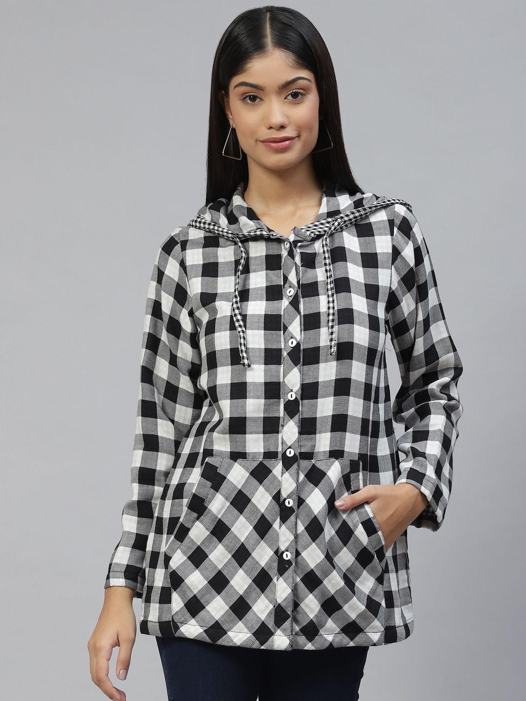 ayaany women gingham checked casual shirt