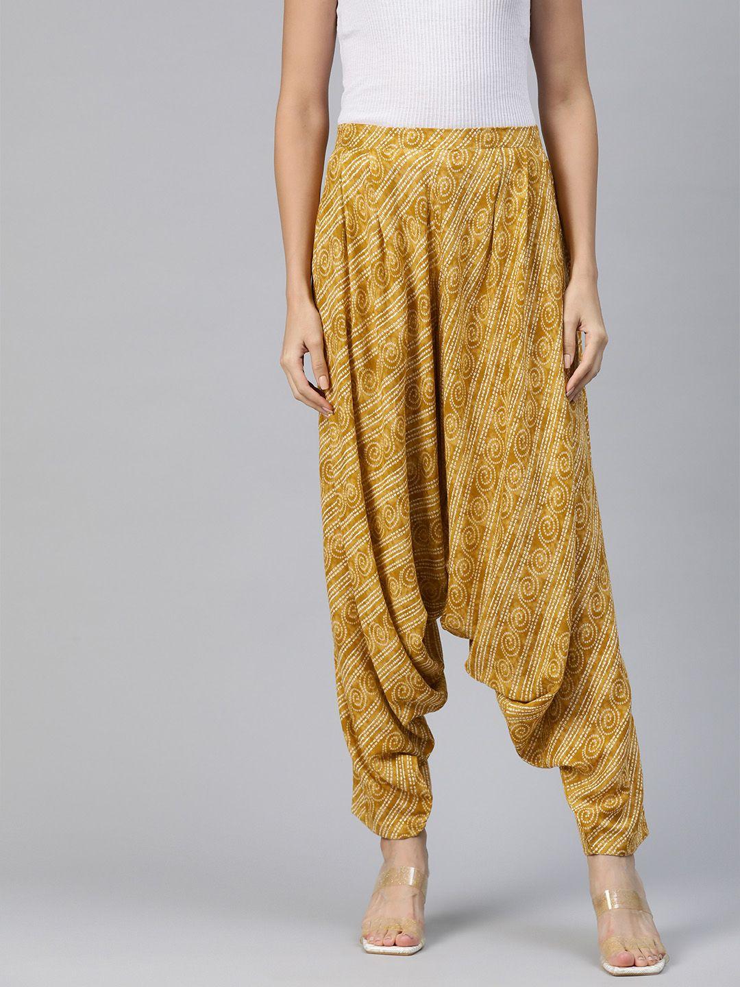 ayaany women printed cotton harem pants
