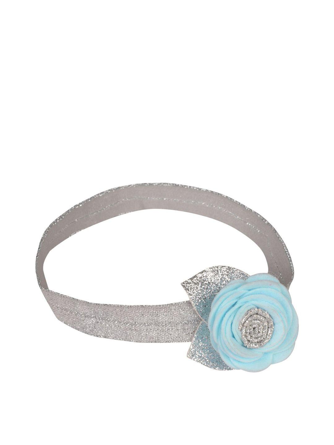 aye candy girls blue embellished rose chill wrap headband