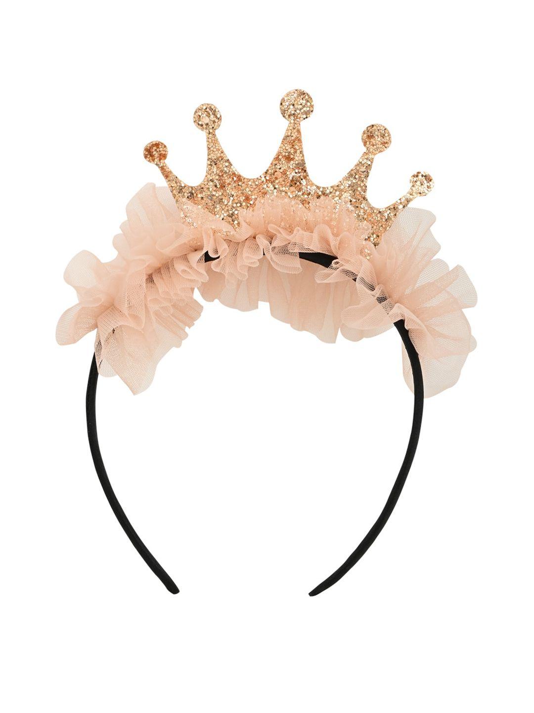 aye candy girls embellished crown hairband with heart wand
