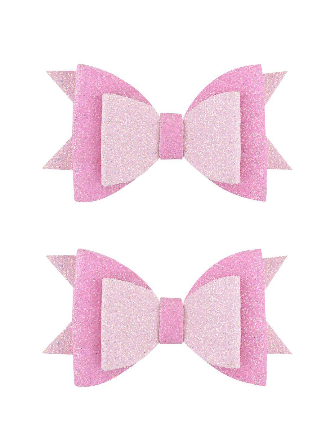 aye candy girls pink set of 2 alligator hair clip