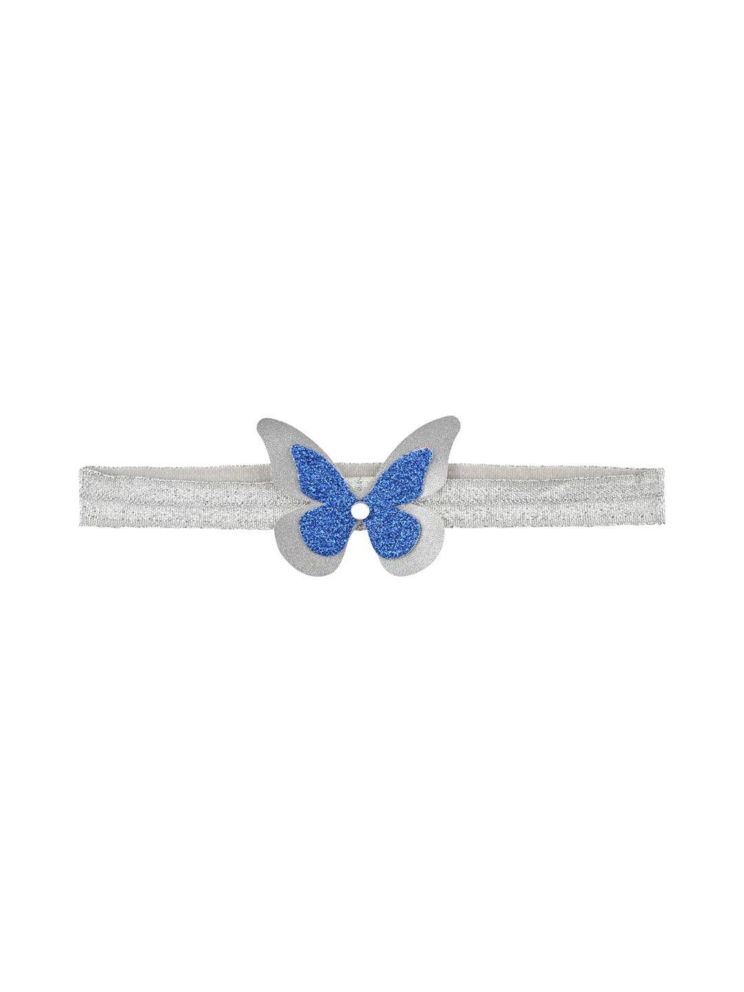 aye candy girls silver-coloured butterfly headband