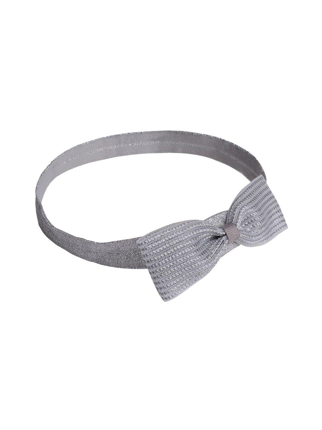 aye candy girls silver-coloured self-design headband