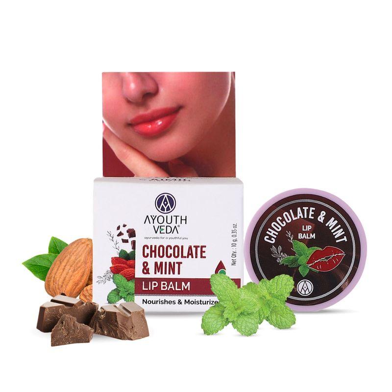 ayouthveda chocolate & mint lip balm
