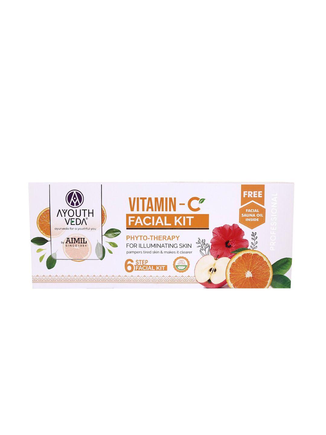 ayouthveda vitamin c six steps facial kit for glowing & healthy skin
