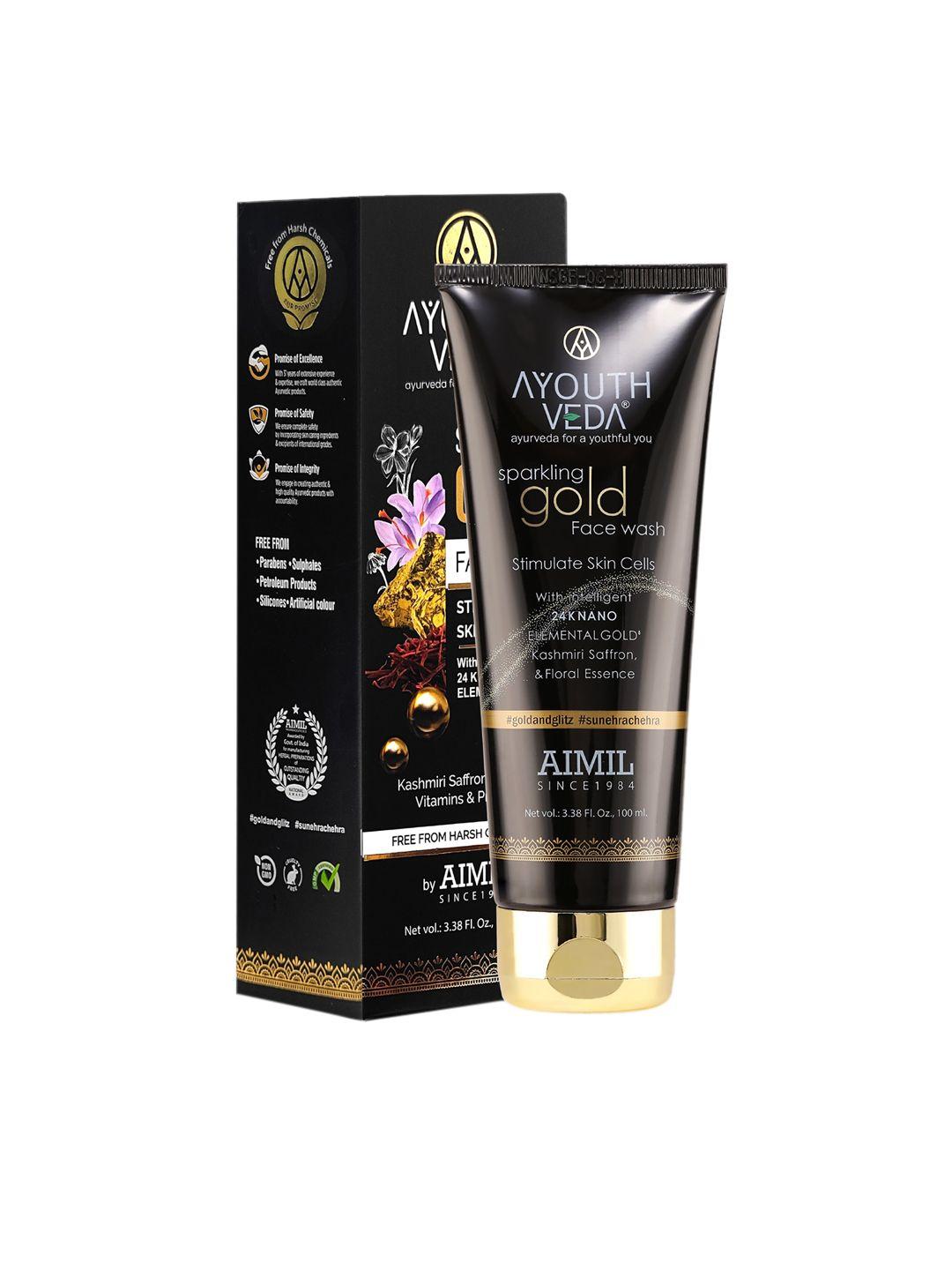 ayouthveda  sparkling gold face wash 100ml