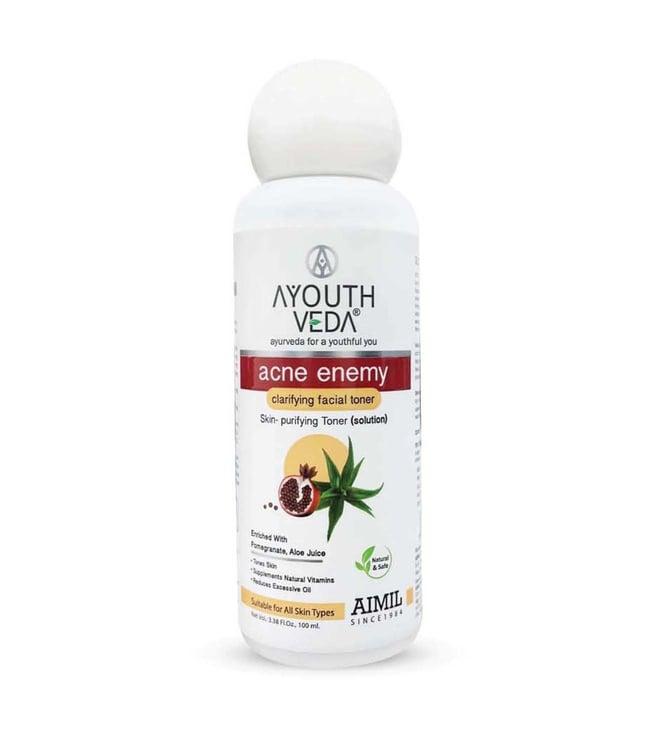 ayouthveda acne enemy clarifying facial toner - 100 ml