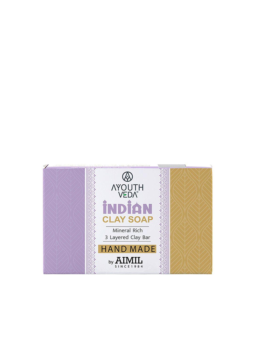 ayouthveda brown handmade indian clay soap-110gm