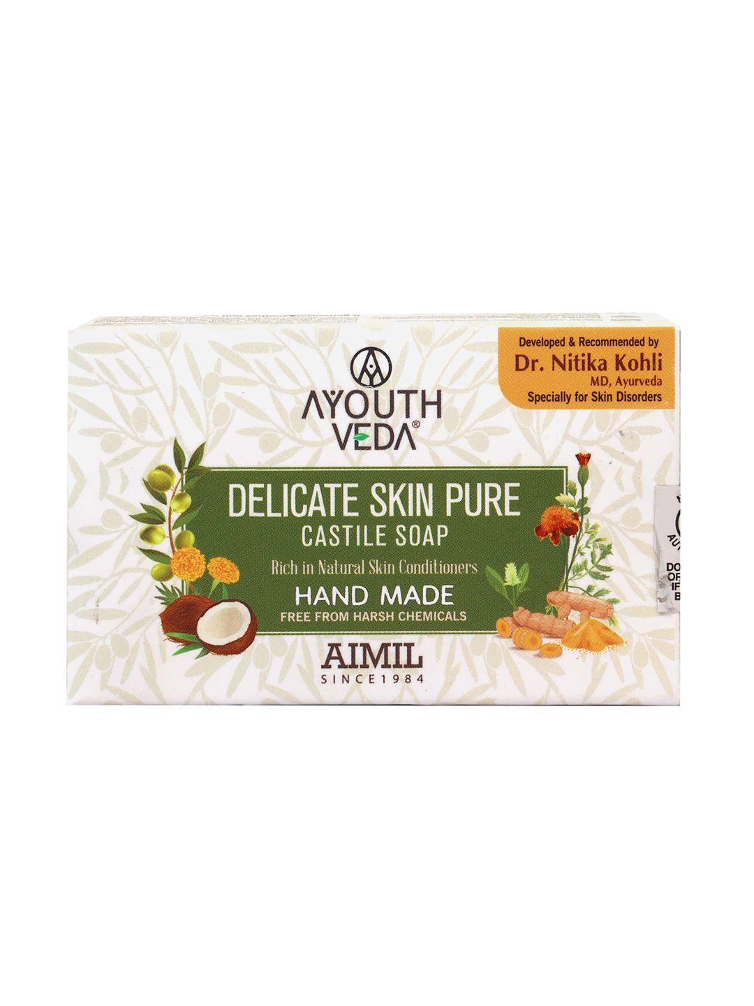ayouthveda delicate skin pure castile soap - 110g