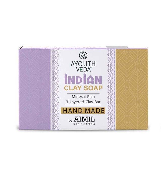 ayouthveda handmade indian clay soap - 100 gm