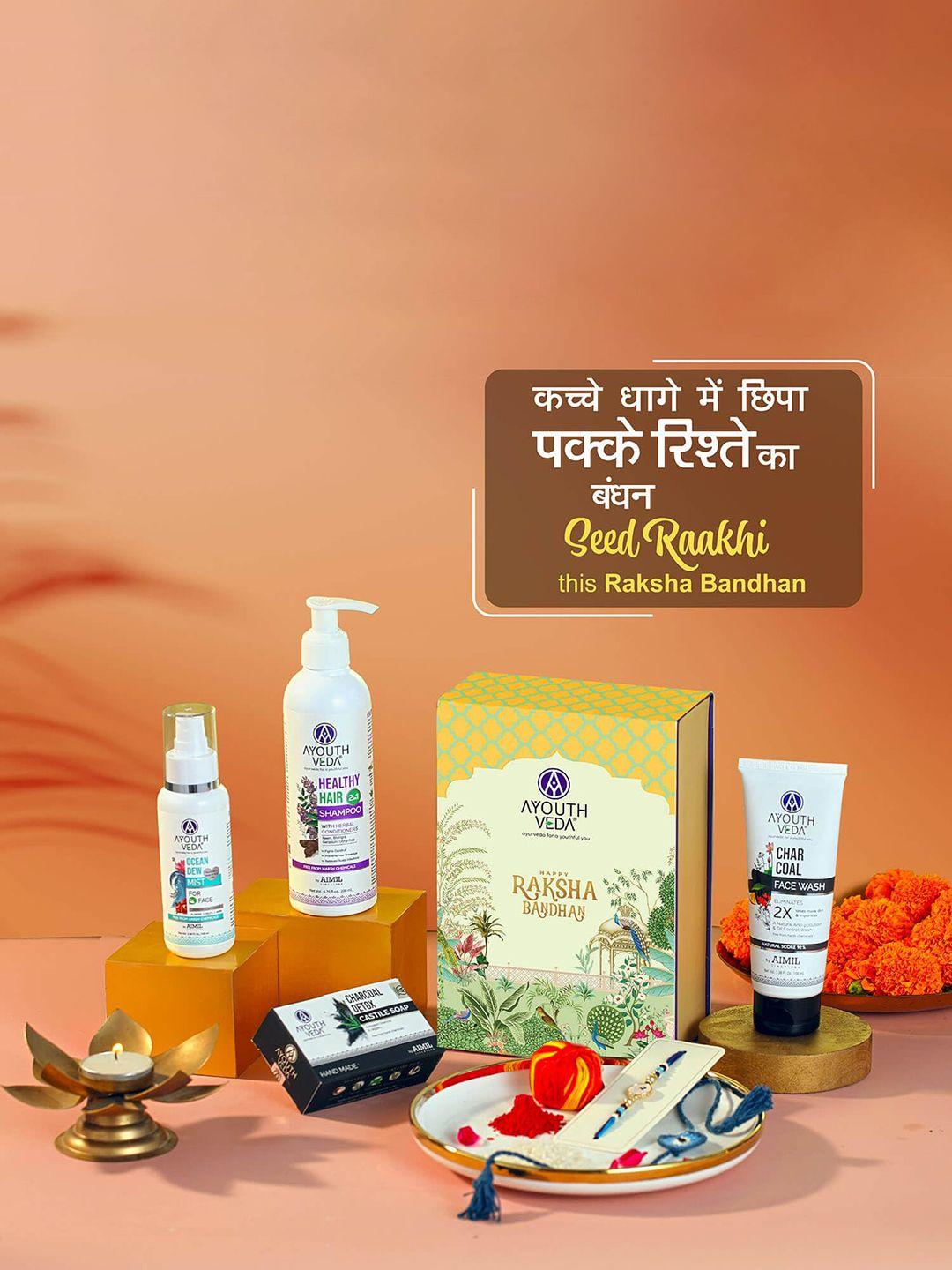 ayouthveda luxury rakhi gift kit for healthy & nourished body & hair