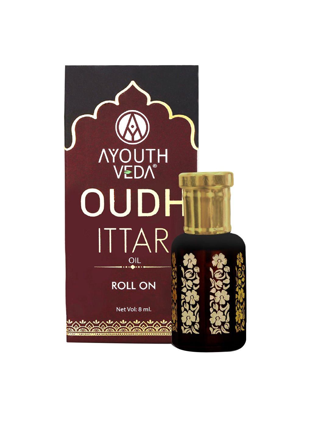 ayouthveda oudh natural alcohol free & long lasting ittar roll on - 8ml