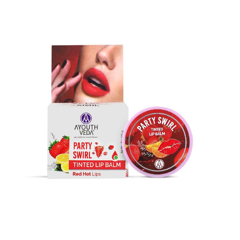 ayouthveda party swirl tinted lip balm