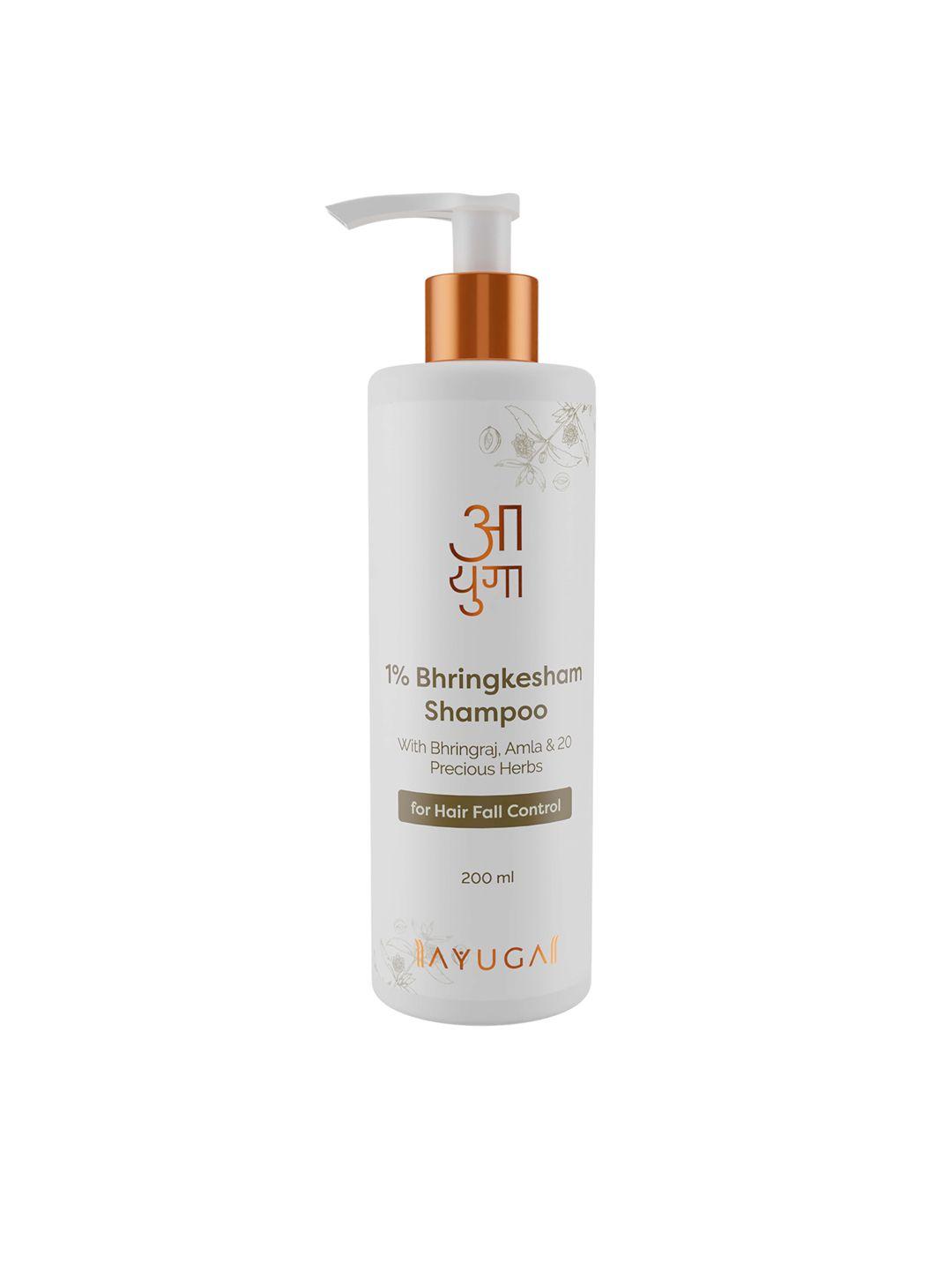 ayuga 1% bhringkesham hair fall control shampoo 200ml