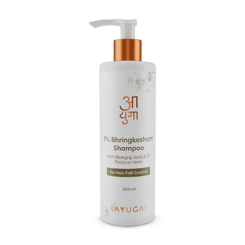 ayuga 1% bhringkesham shampoo with bhringraj & amla for hairfall control