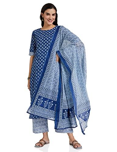 ayukta women's cotton salwar suit set (ayuk39-blue-m_blue_m)