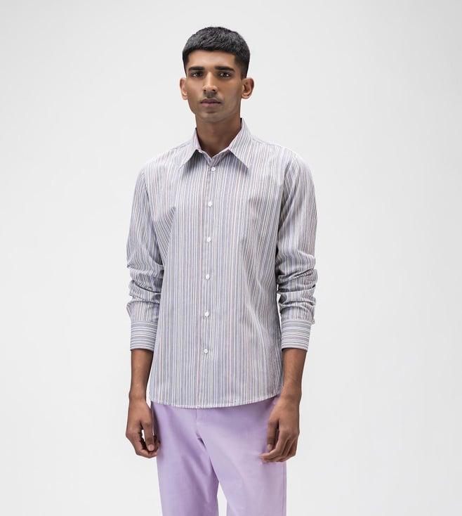 ayurganic multicolour mens striped shirt