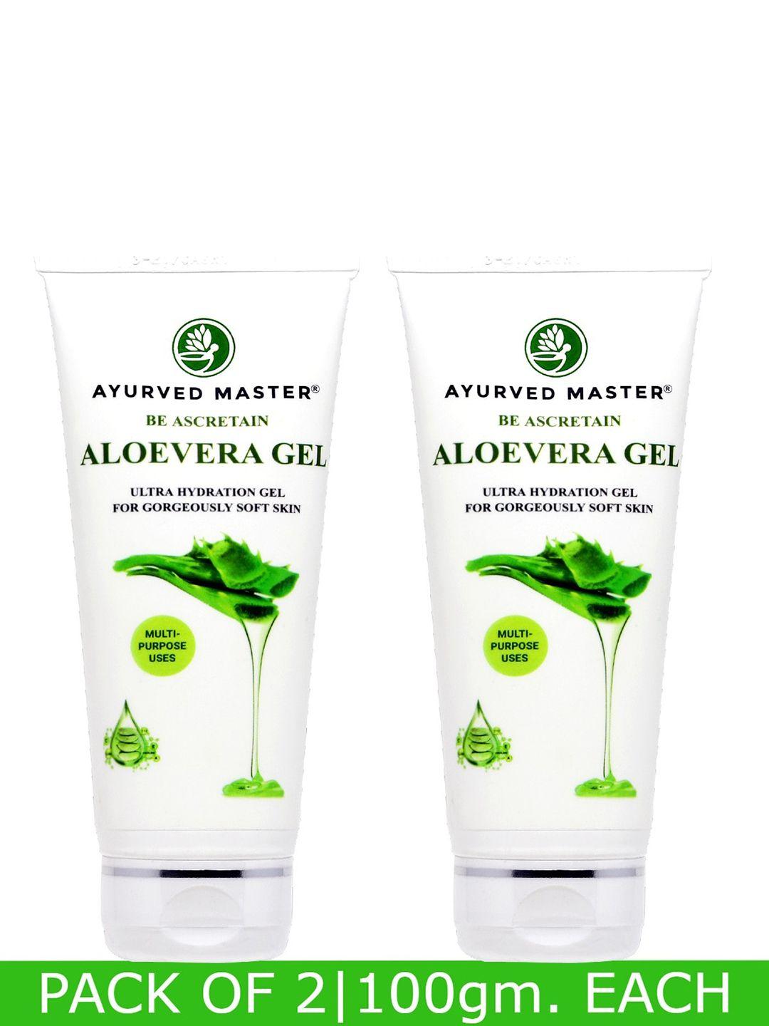 ayurved master set of 2 ultra hydrating aloe vera gel 100 g each