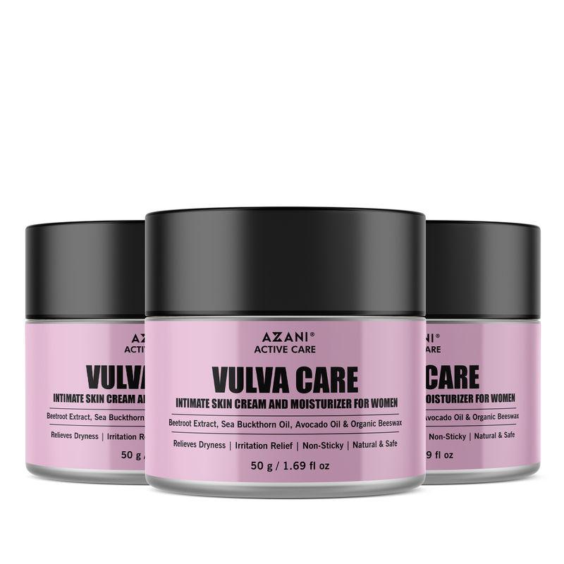 azani active care vulva care intimate skin cream and moisturizer - pack of 3