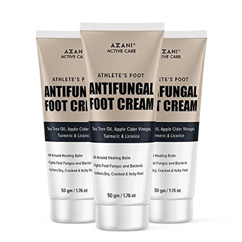 azani active care anti fungal foot cream -anti itch, anti crack - deep moisturiser - pack of 3
