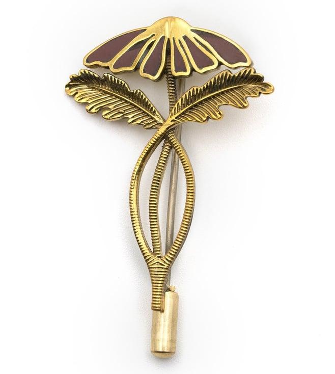 azga gold floret brooch