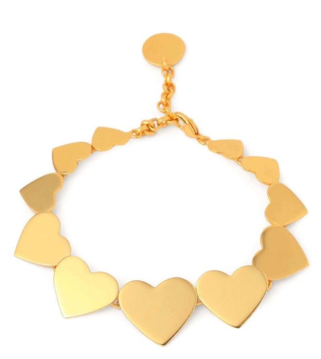 azga golden heart bracelet