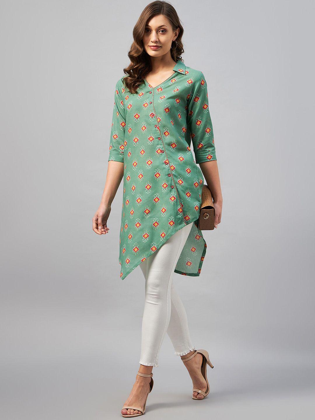 azira geometric printed cotton kurta