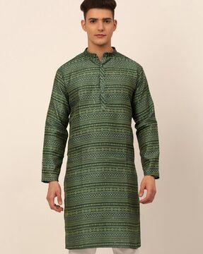 aztec full-sleeve long kurta