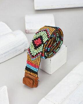 aztec pattern beaded kamarband