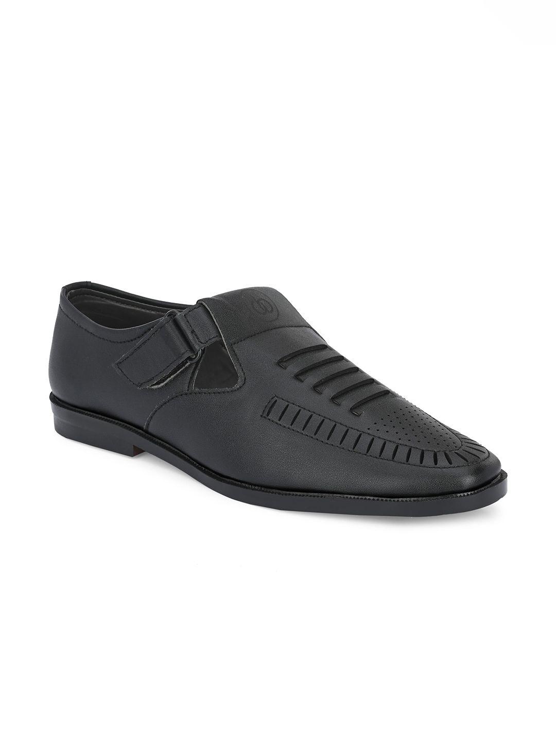 azzaro black men shoe-style sandals