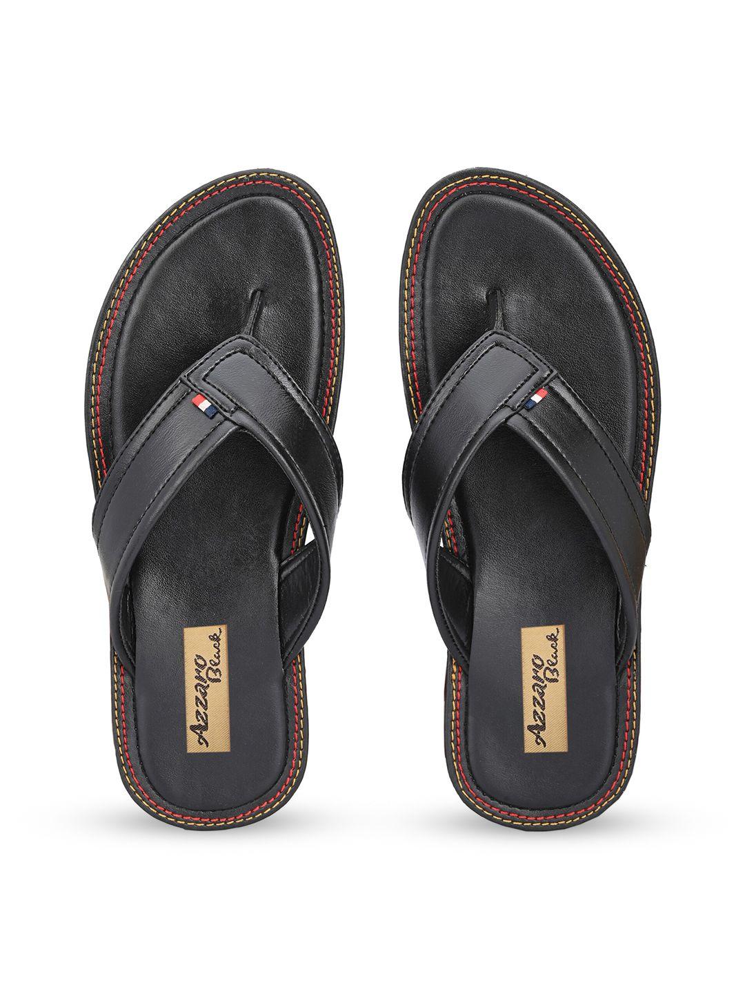 azzaro black men black thong flip flops