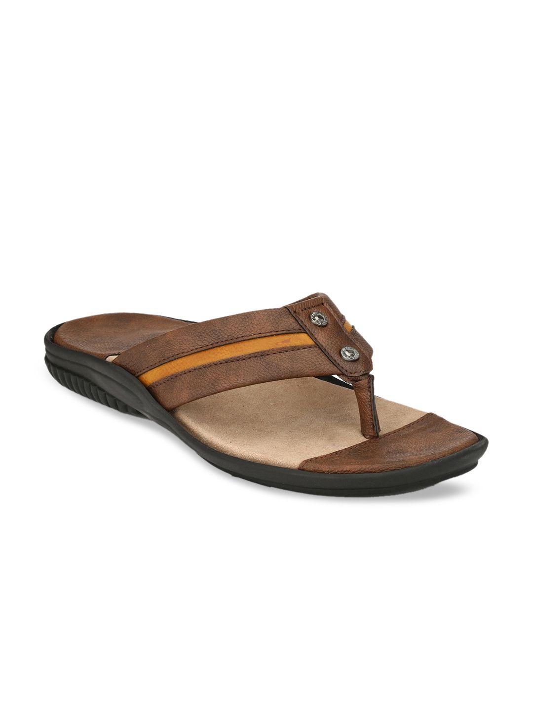 azzaro black men brown solid thong flip-flops