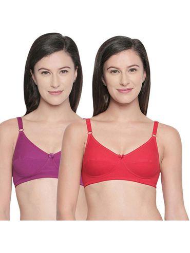 b, c & d cup perfect coverage bra-pack of 2 - multi-color