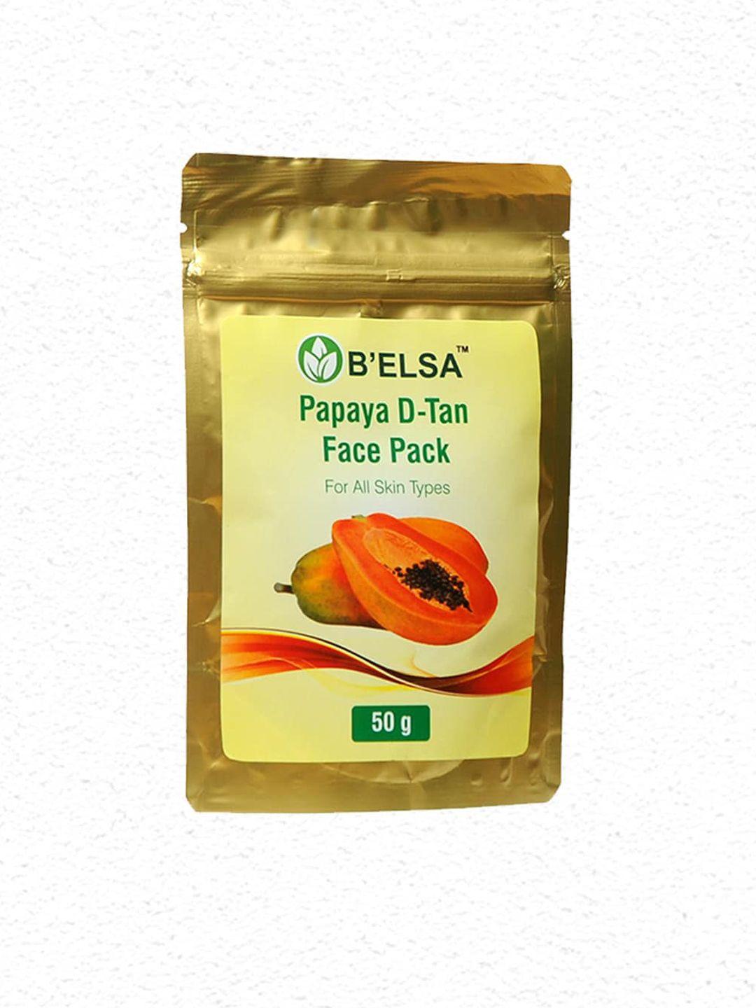 b'elsa herbal papaya d-tan face pack for all skin types - 50 g