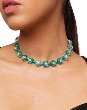 b-dazzle infinity cut crystal collar necklace