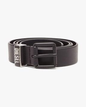 b-glossy loop black unisex belt