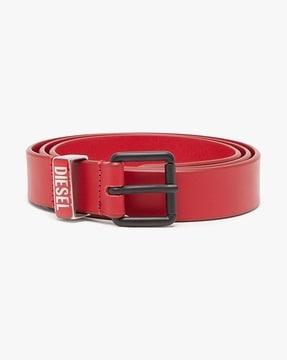 b-glossy loop red unisex belt