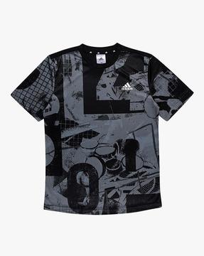 b sub aop regular fit crew-neck t-shirt