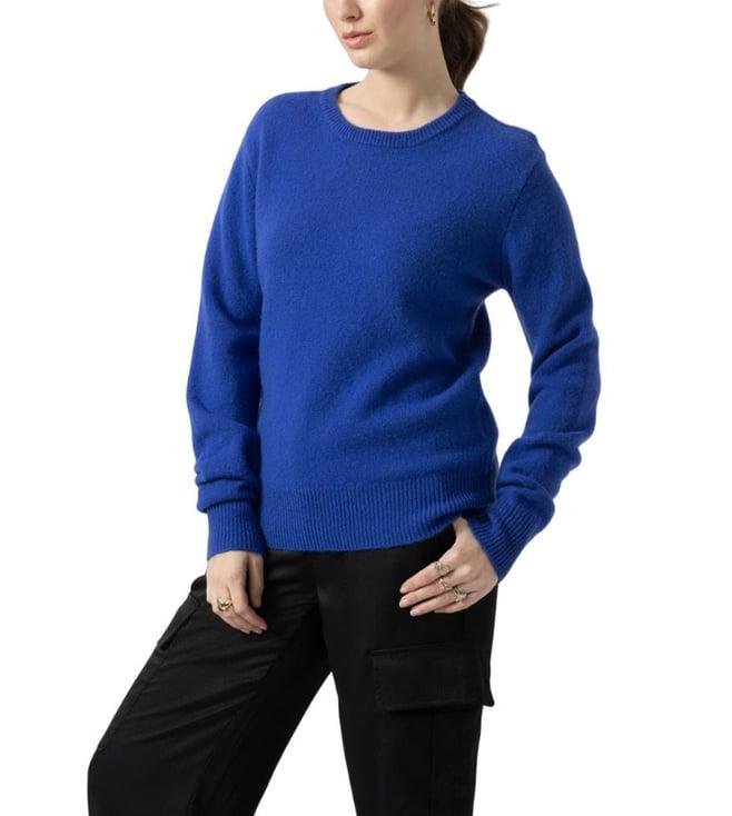 b. copenhagen blue pullover relaxed fit sweater