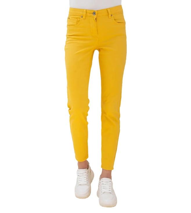 b. copenhagen misted yellow relaxed fit trousers