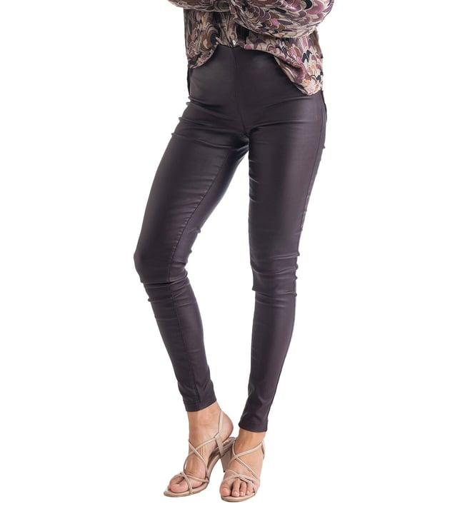 b. copenhagen wine fudge straight fit leggings