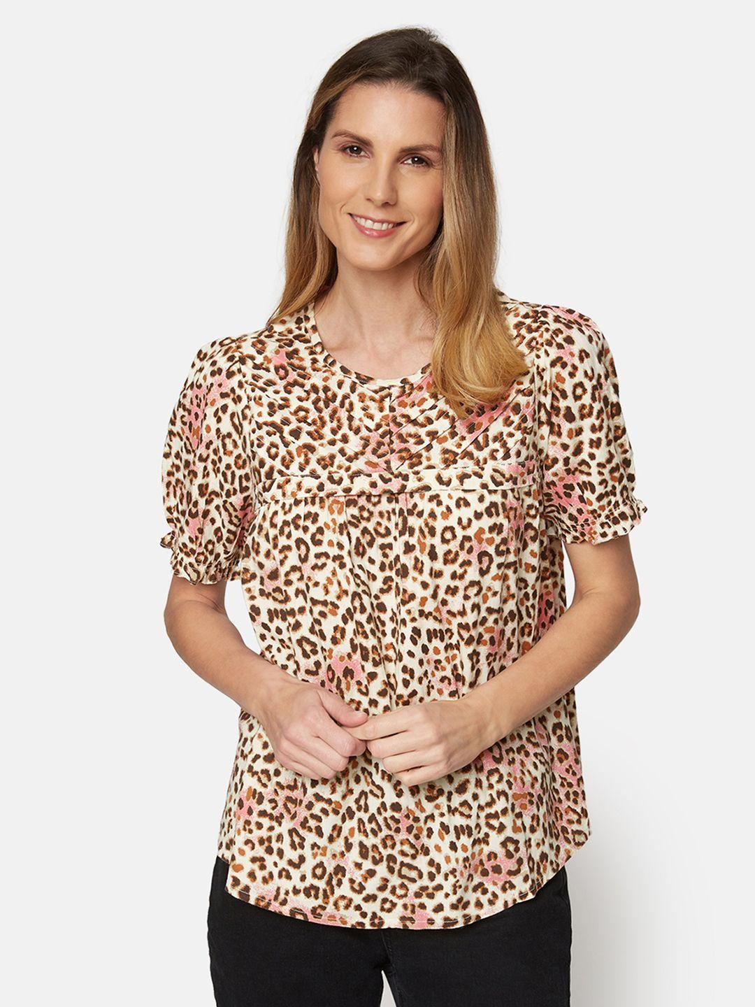 b.copenhagen animal printed top