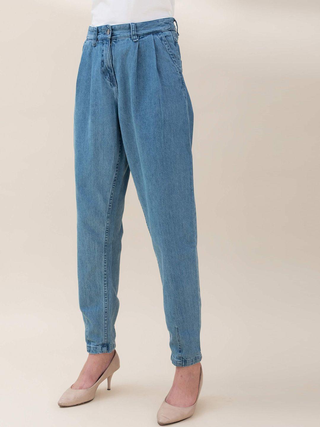 b.copenhagen women blue trousers