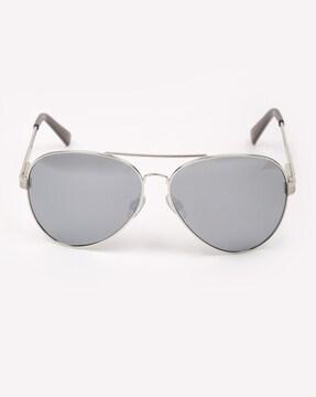 b1501c uv-protected full-rim aviator sunglasses