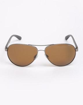 b1615b uv-protected full-rim aviator sunglasses
