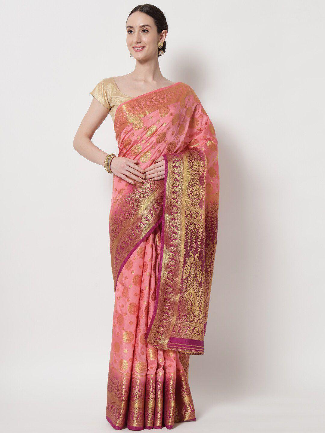 b4me com ethnic motifs zari tissue kanjeevaram saree