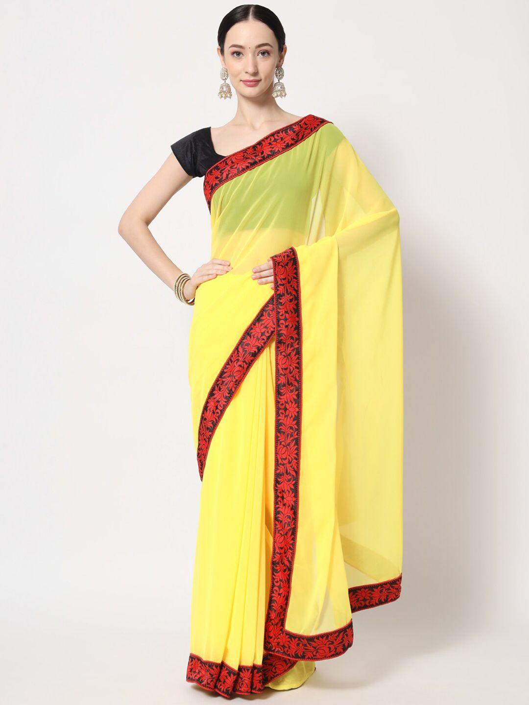 b4me com woven design border saree