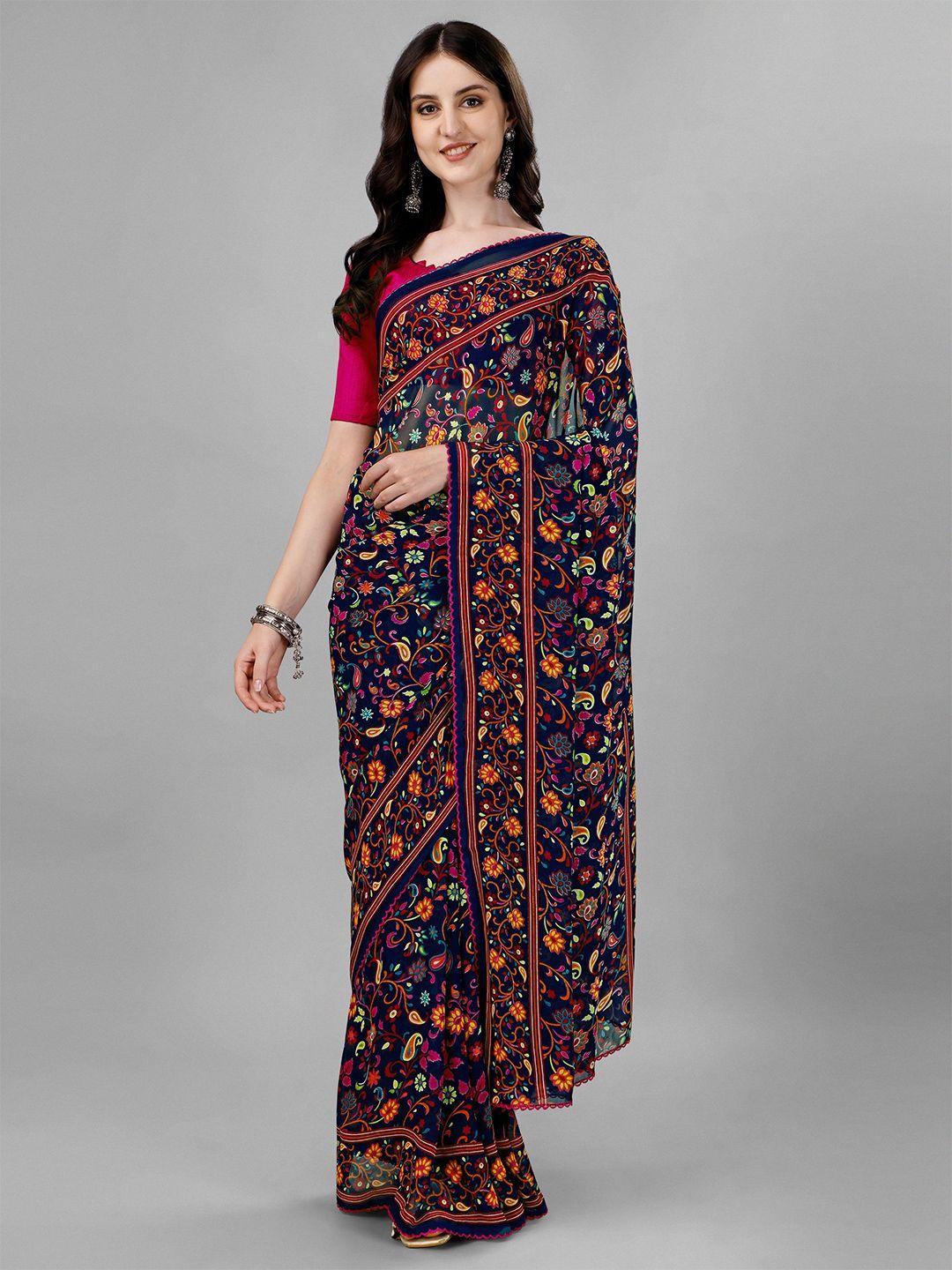 b4me.com floral printed saree