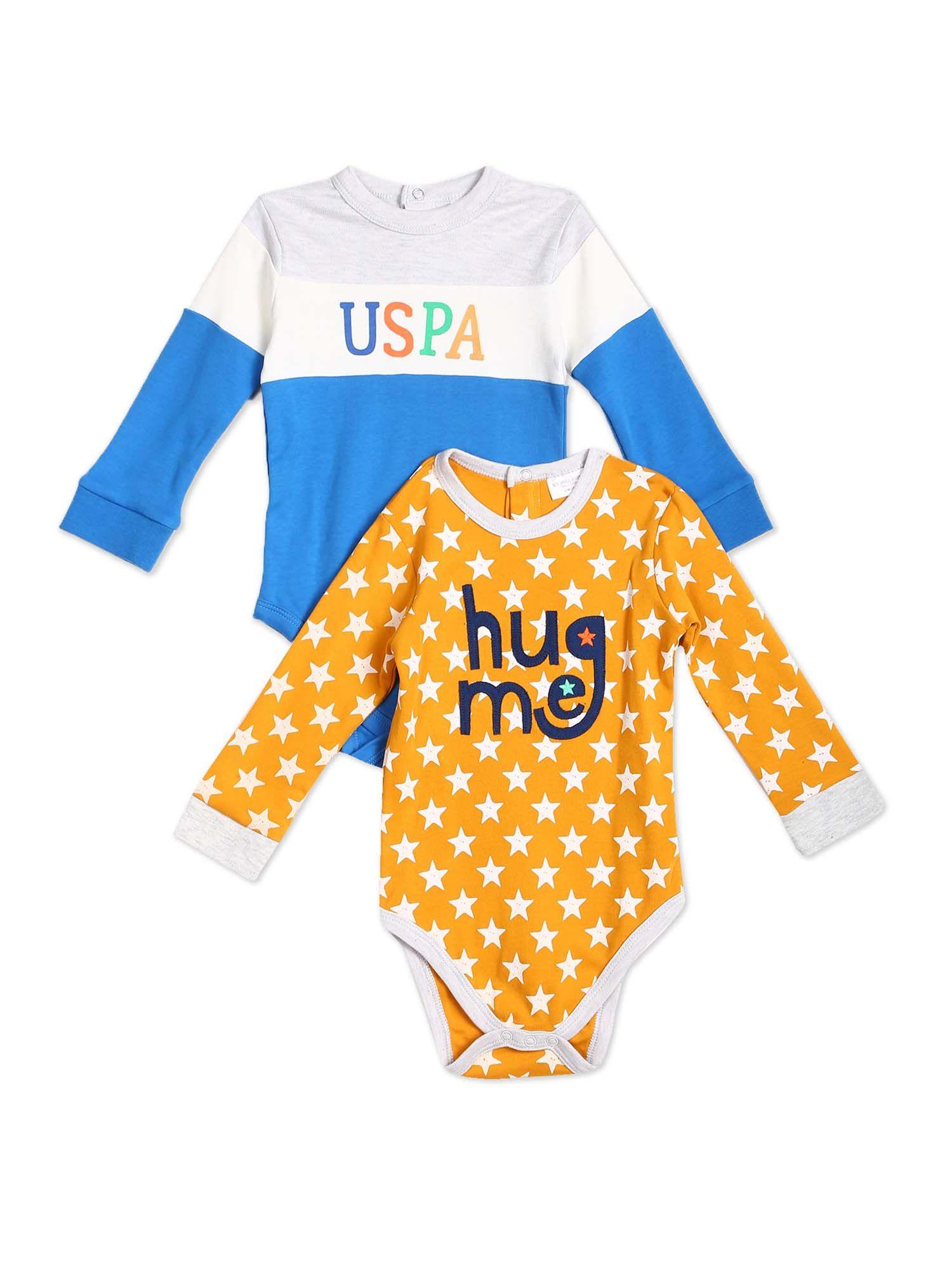 baby assorted long sleeve bodysuit - pack of 2